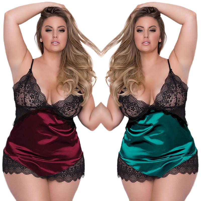 Lace Trim Cami - Женское белье Babydoll: кружевная ночная сорочка,