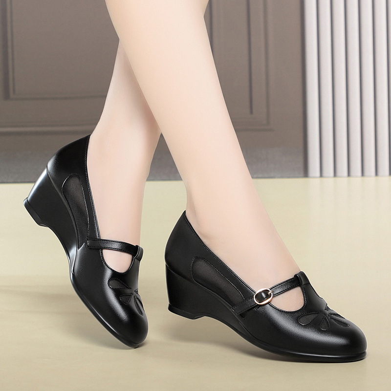 Women'S Fashion Shoes - Летние женские туфли на танкетке с