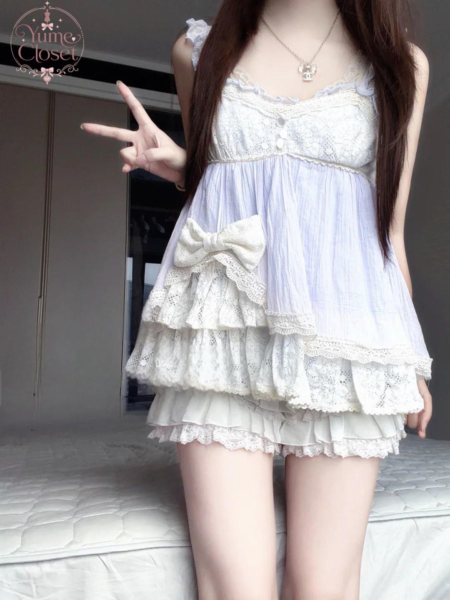 Кокетливый комплект из двух пр – обзор и цена Lace Trim Cami