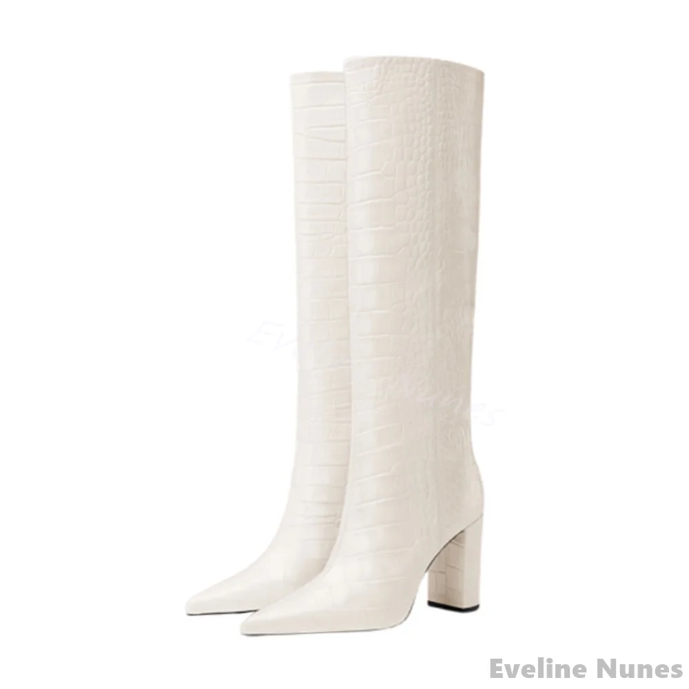 Роскошные женские сапоги с кро – обзор и цена Women'S Fashion Knee High Boots