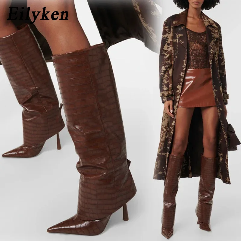 Eilyken 2027 Осенне-зимние жен – обзор и цена Women'S Fashion Knee High Boots