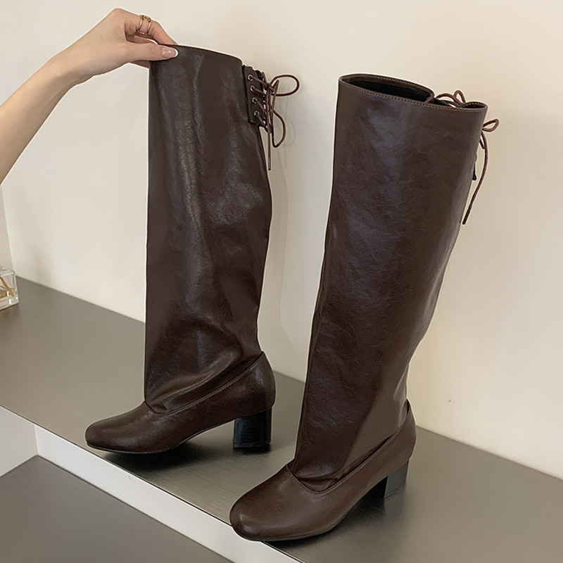 Новые зимние модные сапоги 202 – обзор и цена Women'S Fashion Knee High Boots
