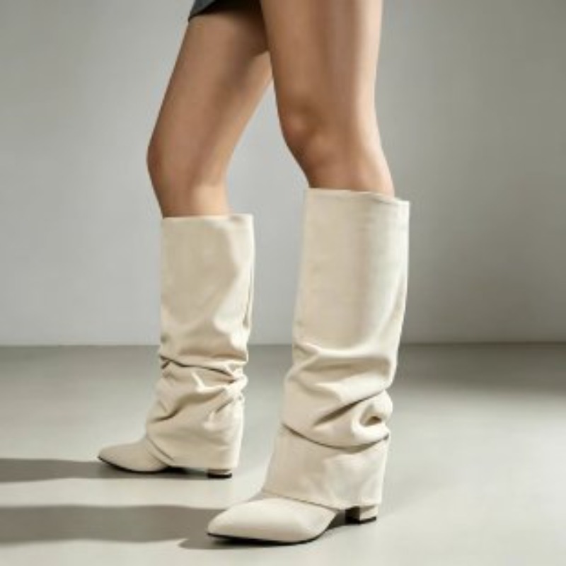 Модные ретро-ботильоны с заост – обзор и цена Women'S Fashion Knee High Boots